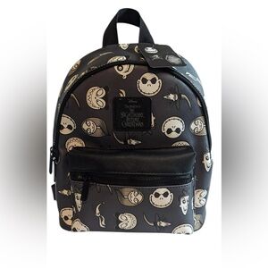 New Disney BIOWORLD MINI BACKPACK Bag NIGHTMARE BEFORE CHRISTMAS 30th Black Rare